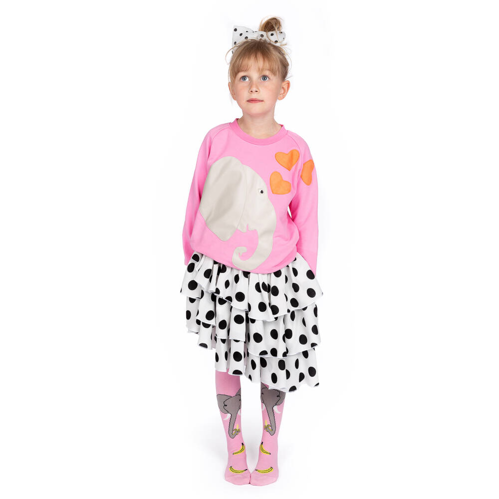 Wauw Capow-Розовый свитшот со слоном и сердечками | Childrensalon Outlet