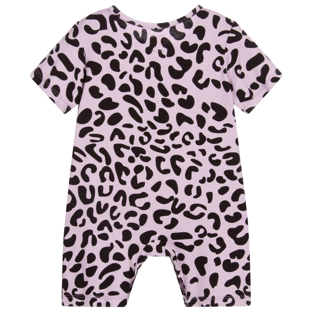 Wauw Capow-Фиолетовый песочник из вискозы с леопардовым принтом | Childrensalon Outlet