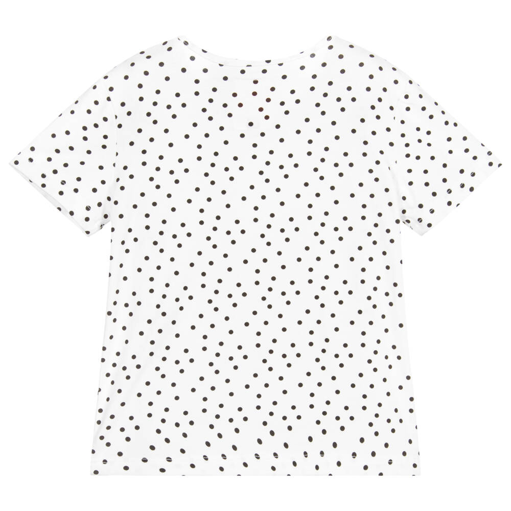 Wauw Capow-Бело-розовая футболка из вискозы | Childrensalon Outlet