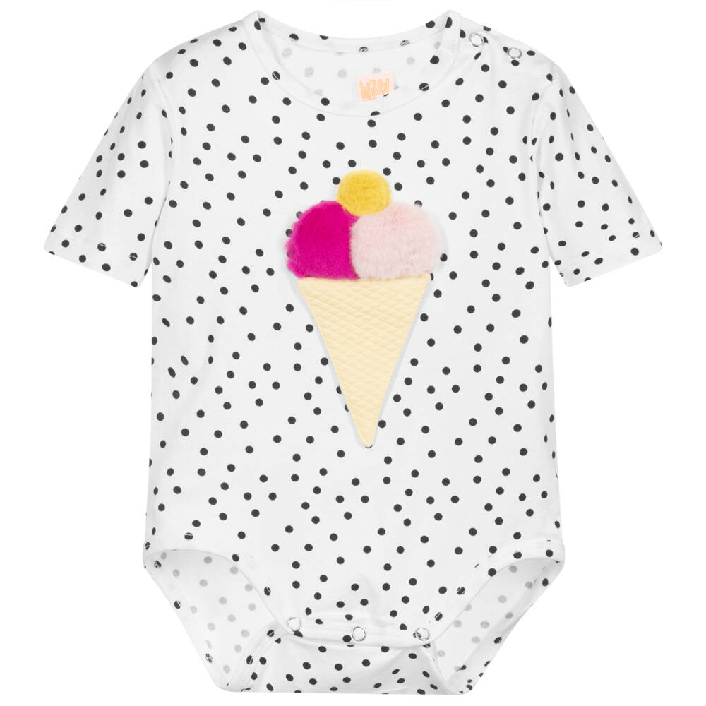 Wauw Capow-White Viscose Bodysuit | Childrensalon Outlet