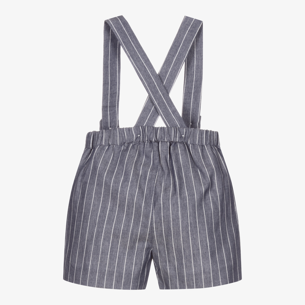 Wedoble-Baby Boys Blue Cotton Shorts | Childrensalon Outlet