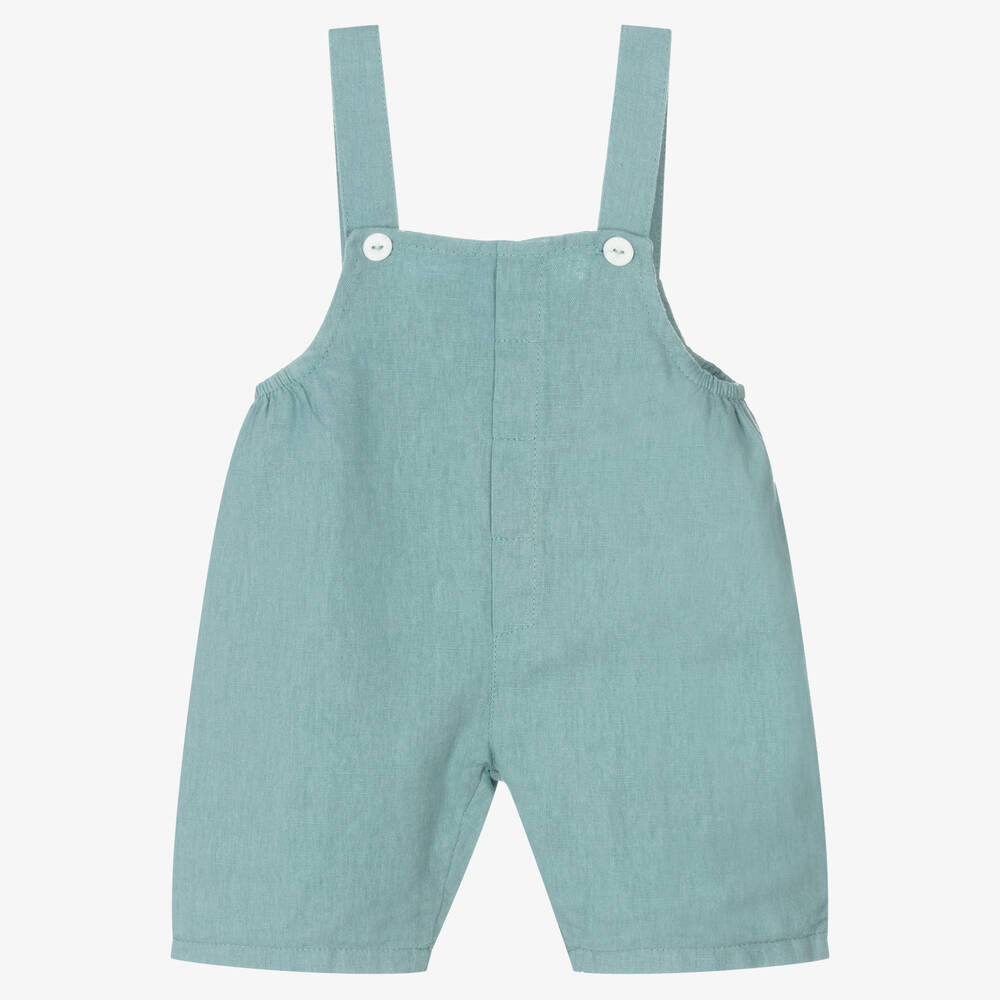 Wedoble - Baby Boys Green Dungaree Shorts | Childrensalon