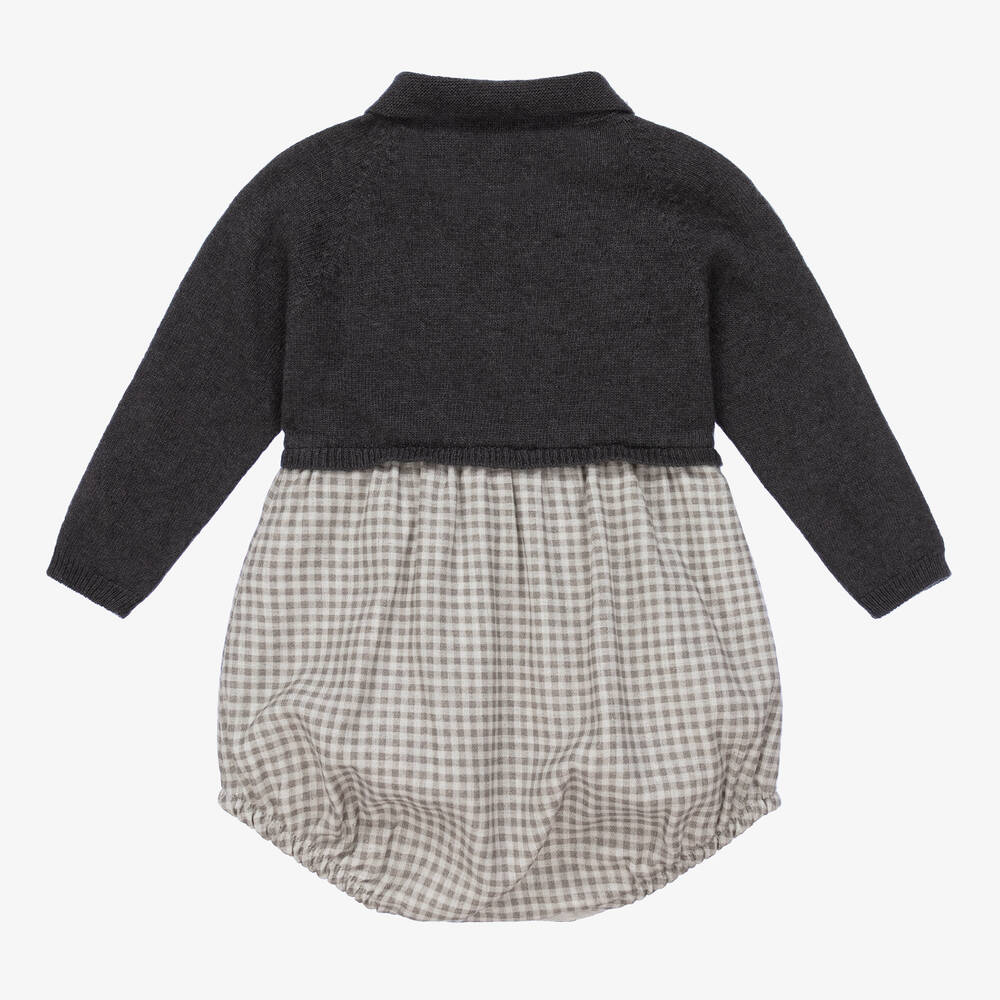 Wedoble-Baby Boys Grey Polo Shortie | Childrensalon Outlet