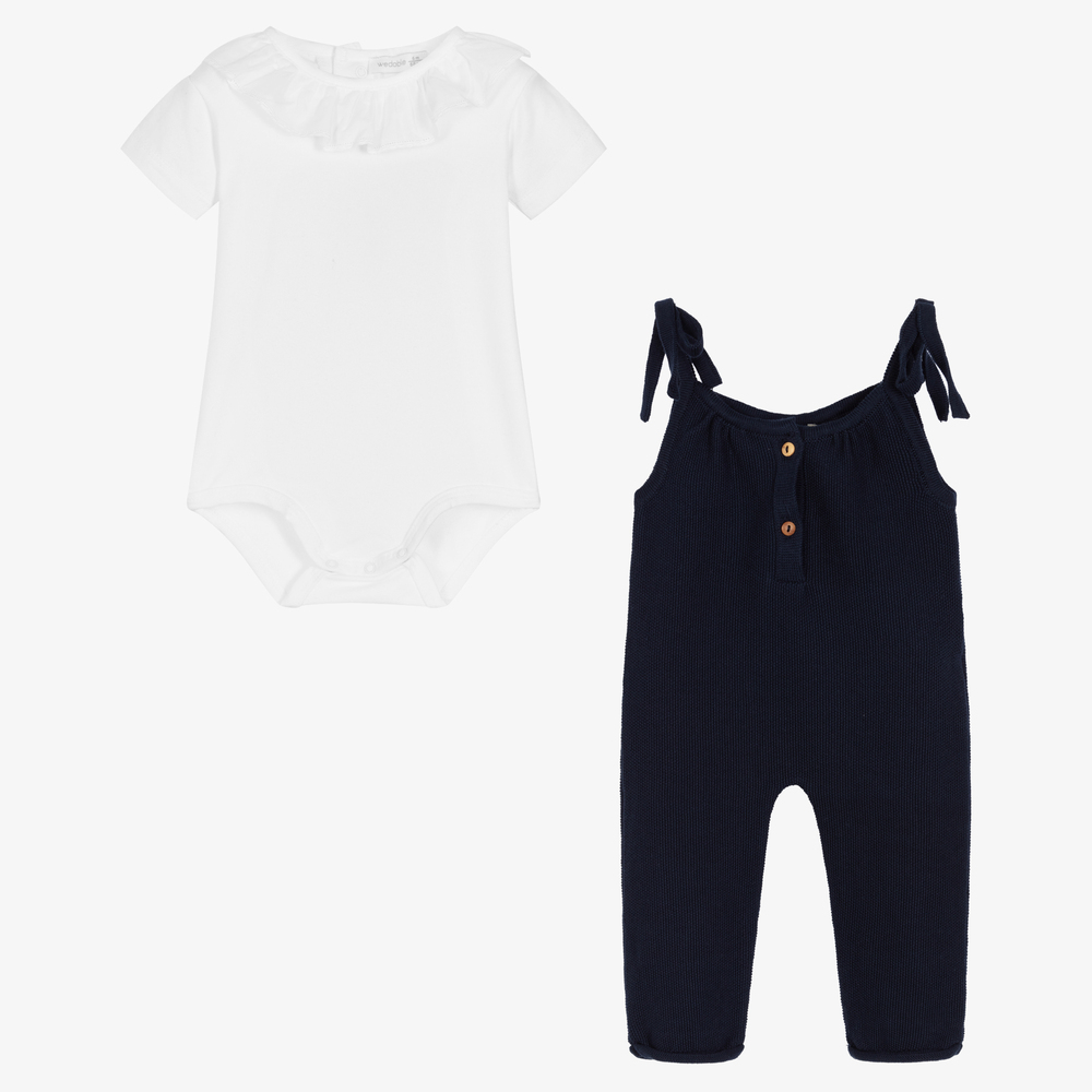Wedoble Baby Girls Dungaree Set Childrensalon Outlet