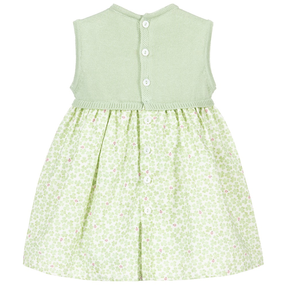 robe verte bebe fille