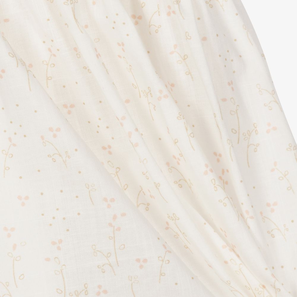Wedoble-Baby Girls Ivory Cotton Dress | Childrensalon Outlet