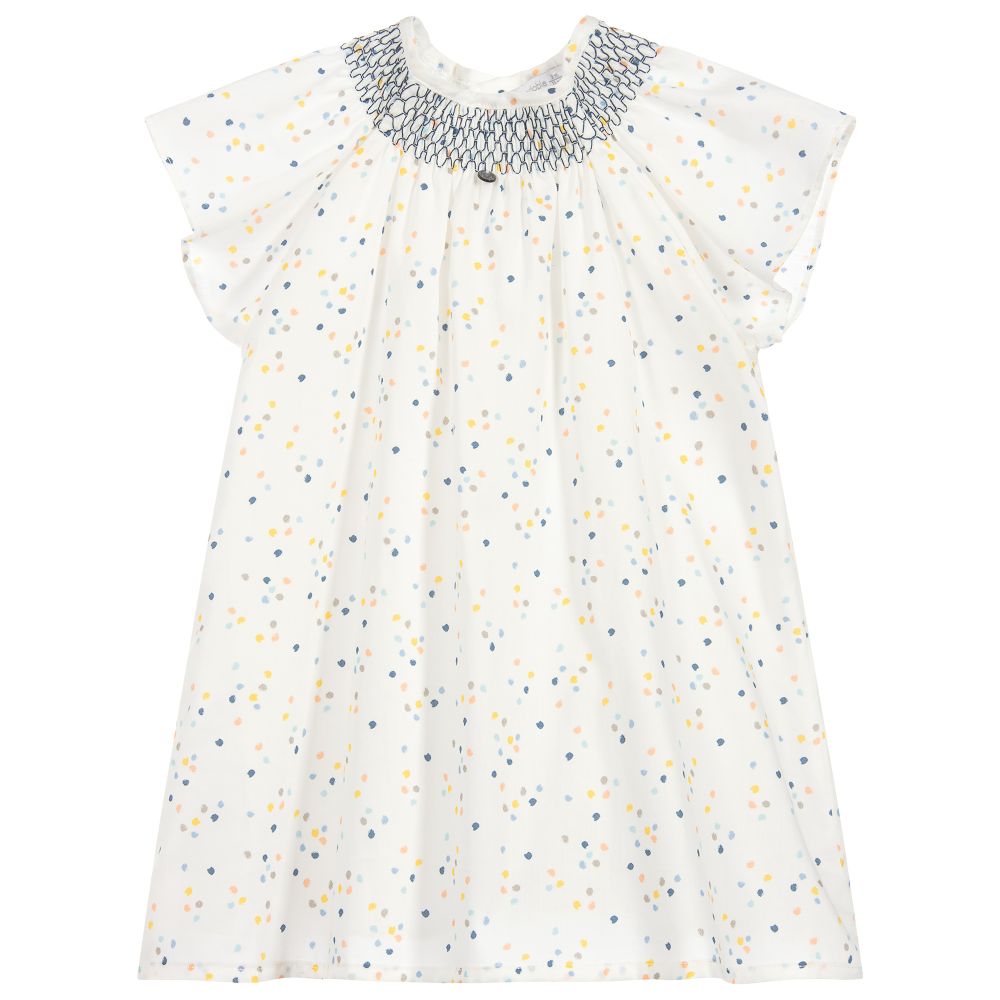 Wedoble - Baby Girls Ivory Smocked Dress | Childrensalon