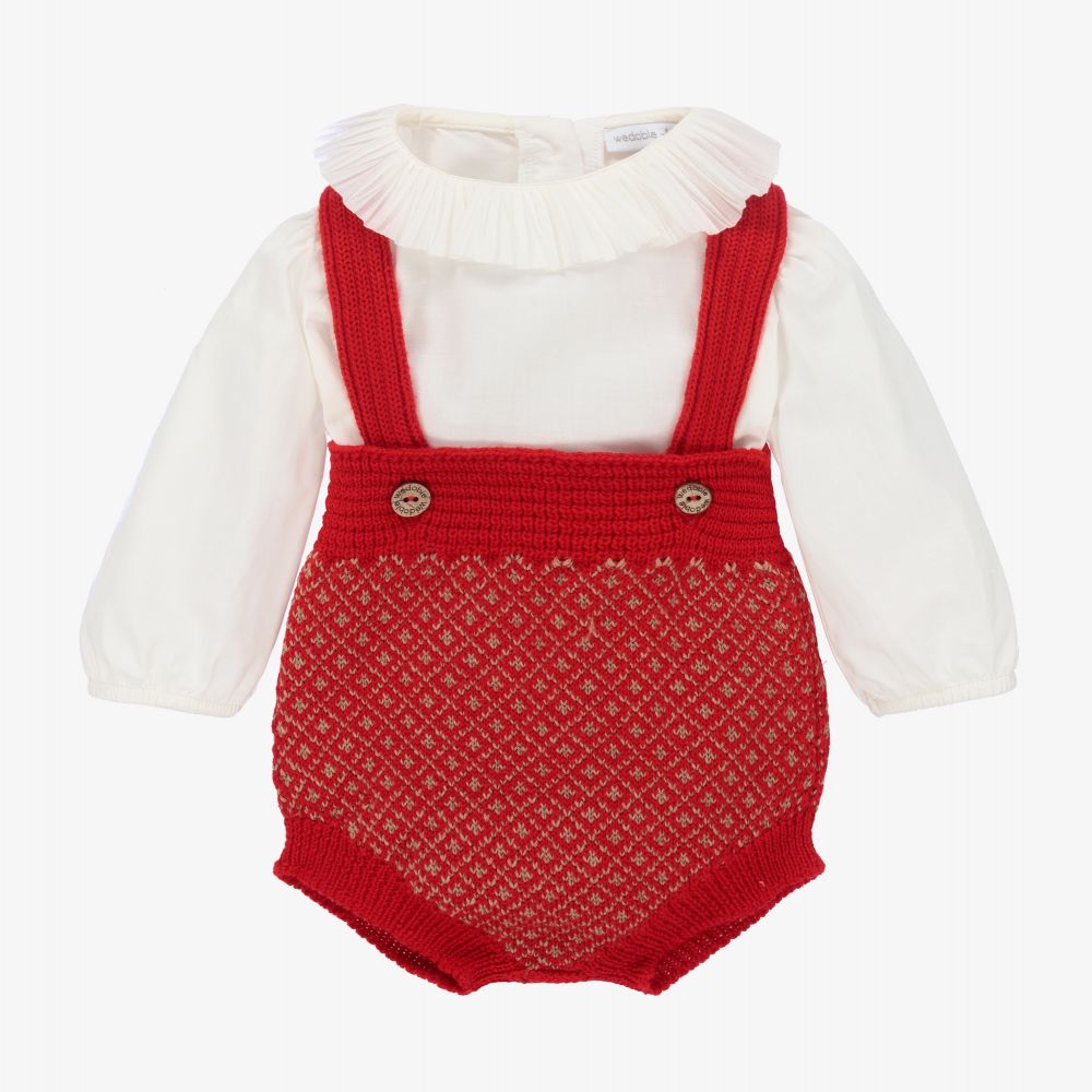 Wedoble - Baby Girls Knitted Shorts Set | Childrensalon