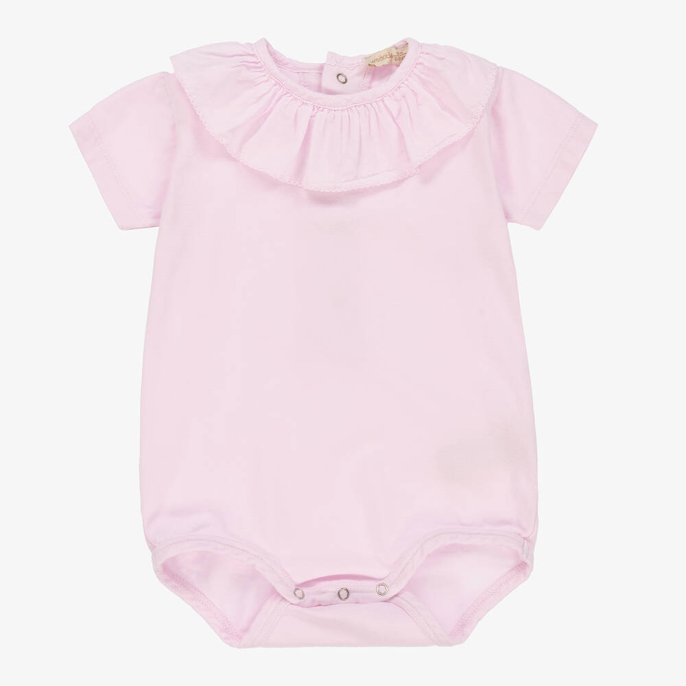 Wedoble Baby Girls Pink Cotton Bodysuit Childrensalon Outlet