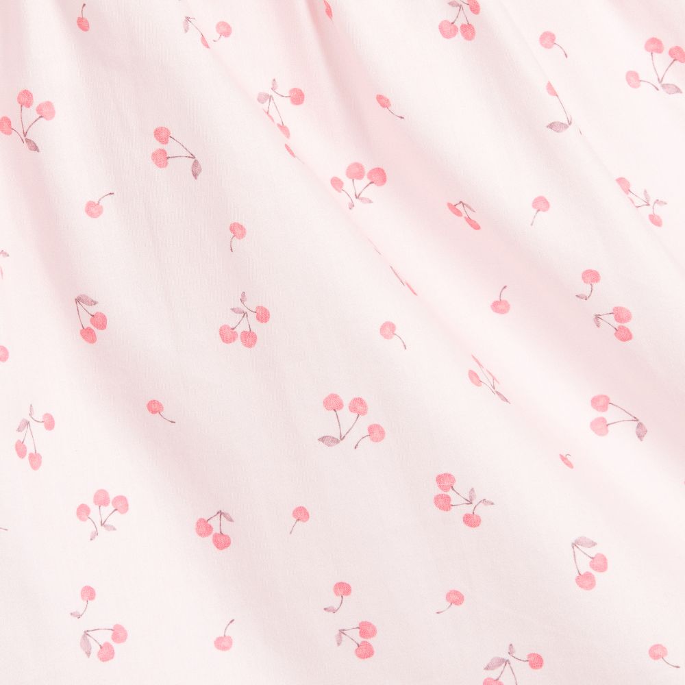 Wedoble-Baby Girls Pink Cotton Dress | Childrensalon Outlet
