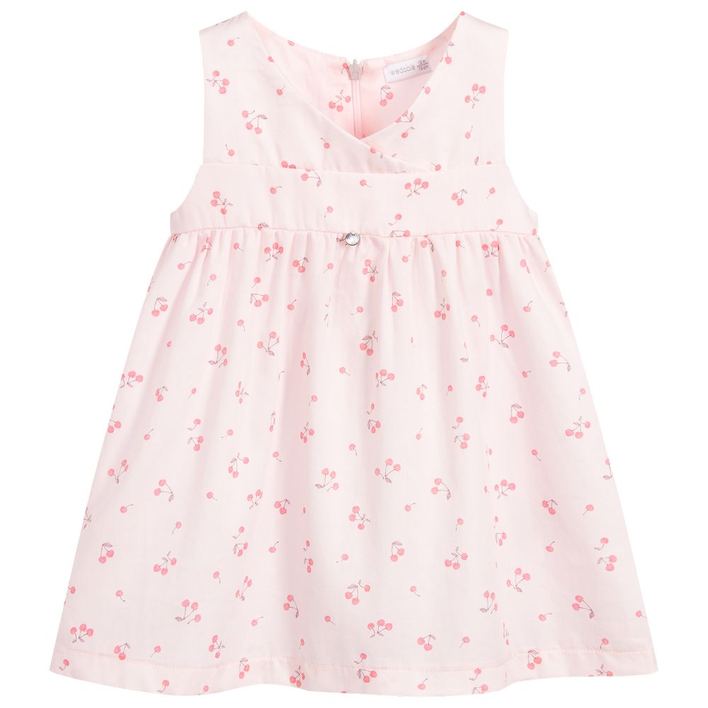 Wedoble - Baby Girls Pink Cotton Dress | Childrensalon