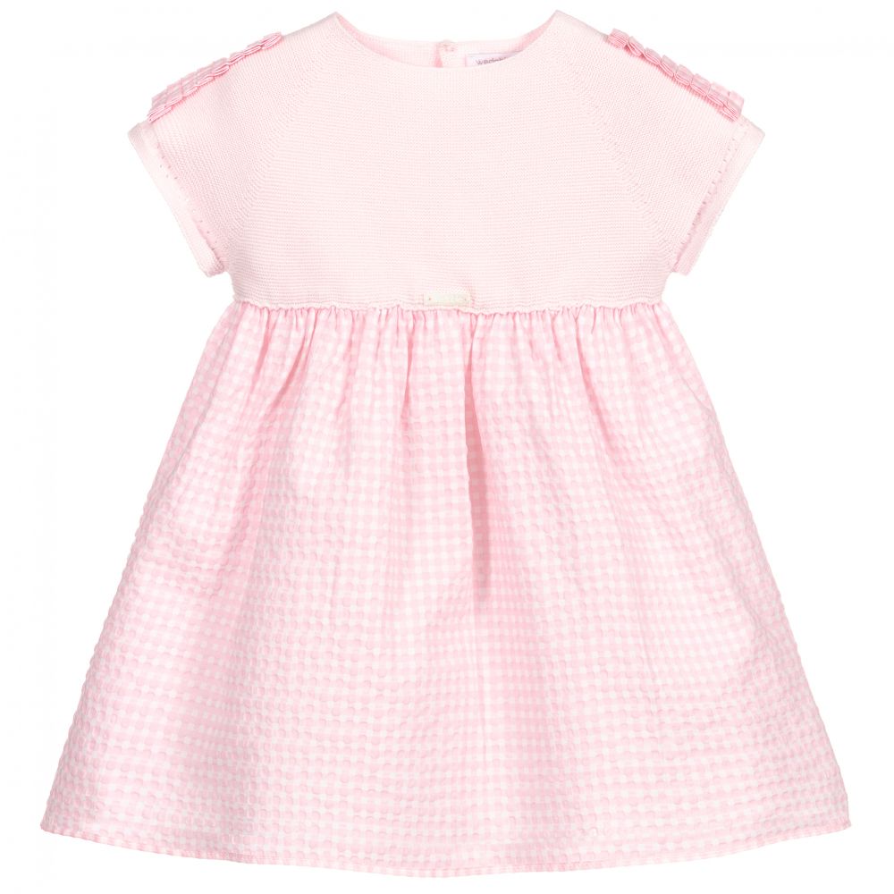 Wedoble - Baby Girls Pink Cotton Dress | Childrensalon