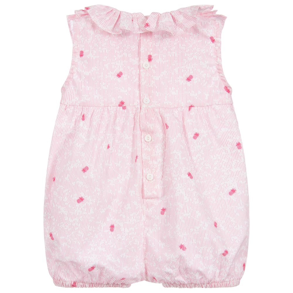 Wedoble-Baby Girls Pink Cotton Shortie | Childrensalon Outlet