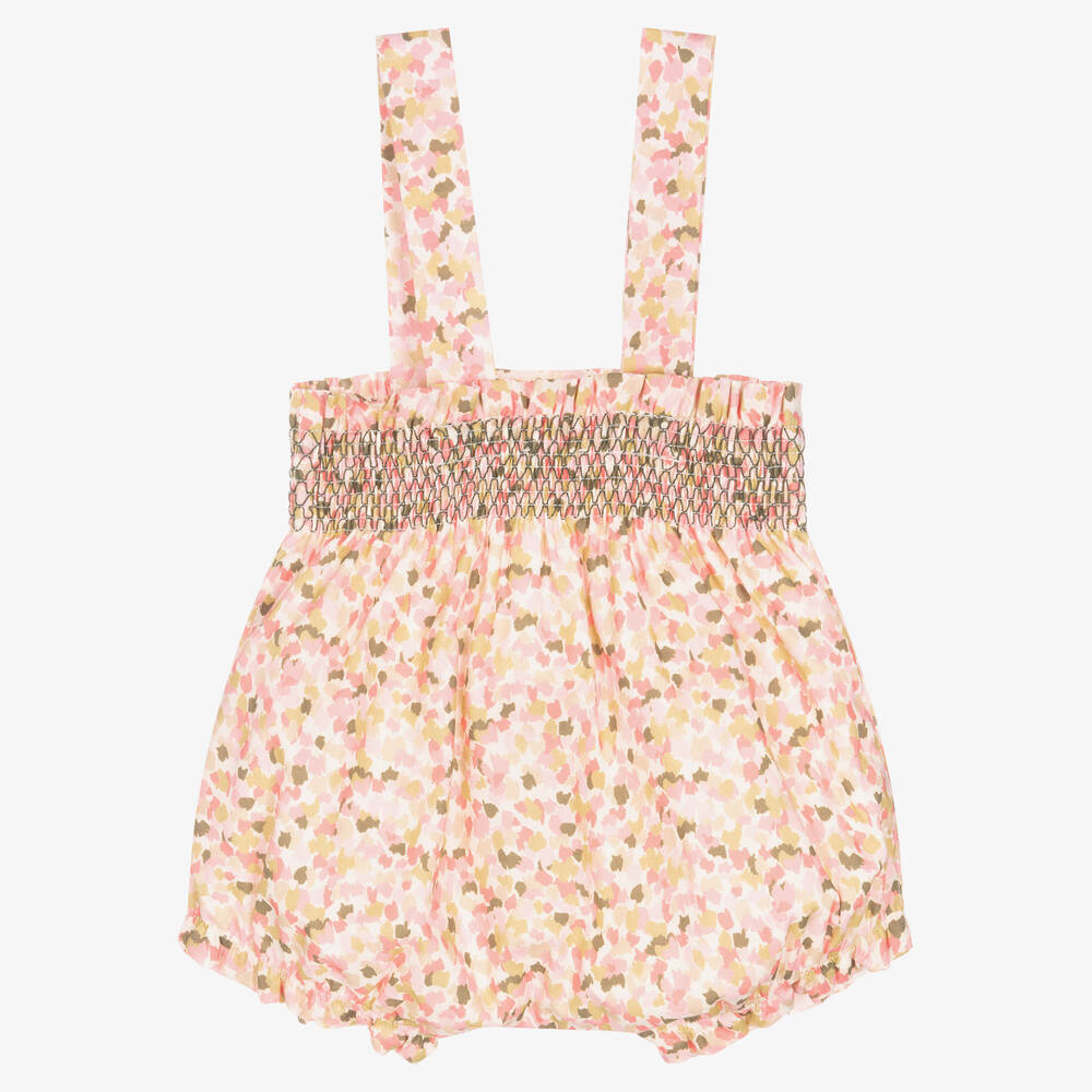 Wedoble-Baby Girls Pink Cotton Shortie | Childrensalon Outlet