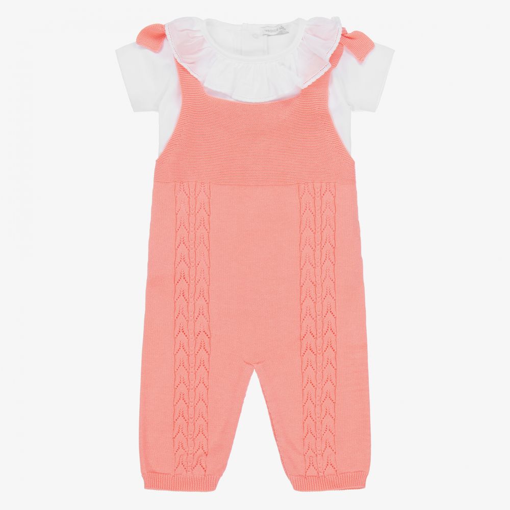 Wedoble - Rosa Overall-Set für Babys (M) | Childrensalon