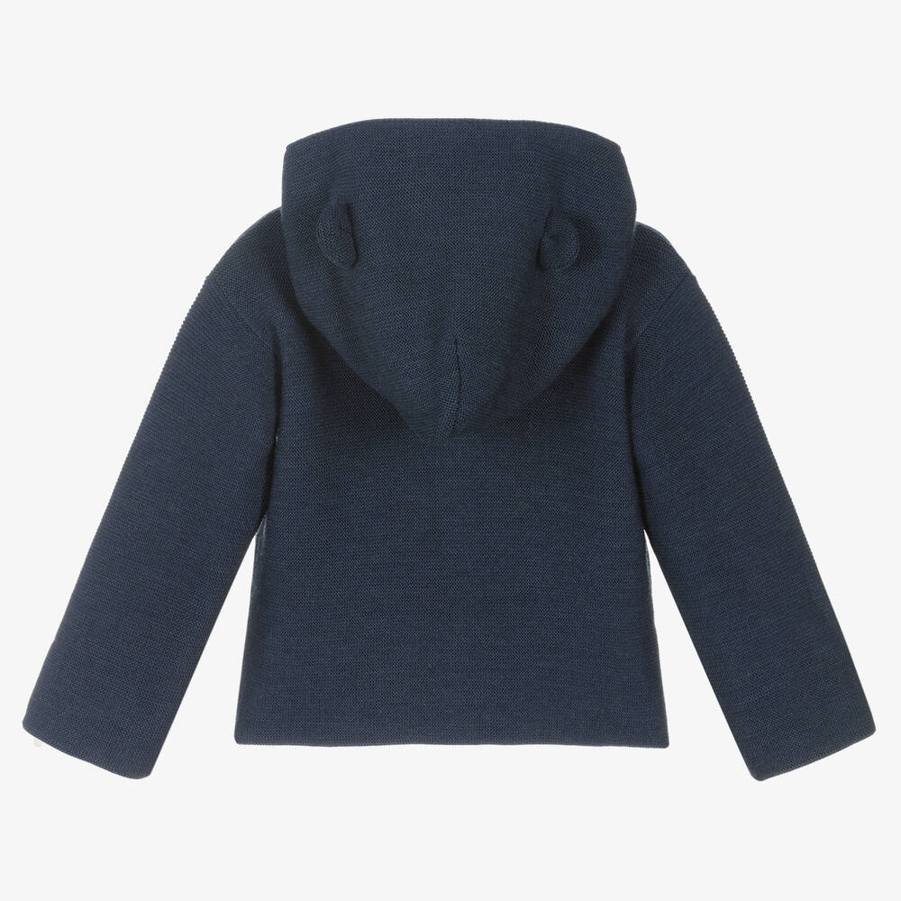 Wedoble-Boys Blue Hooded Cardian | Childrensalon Outlet