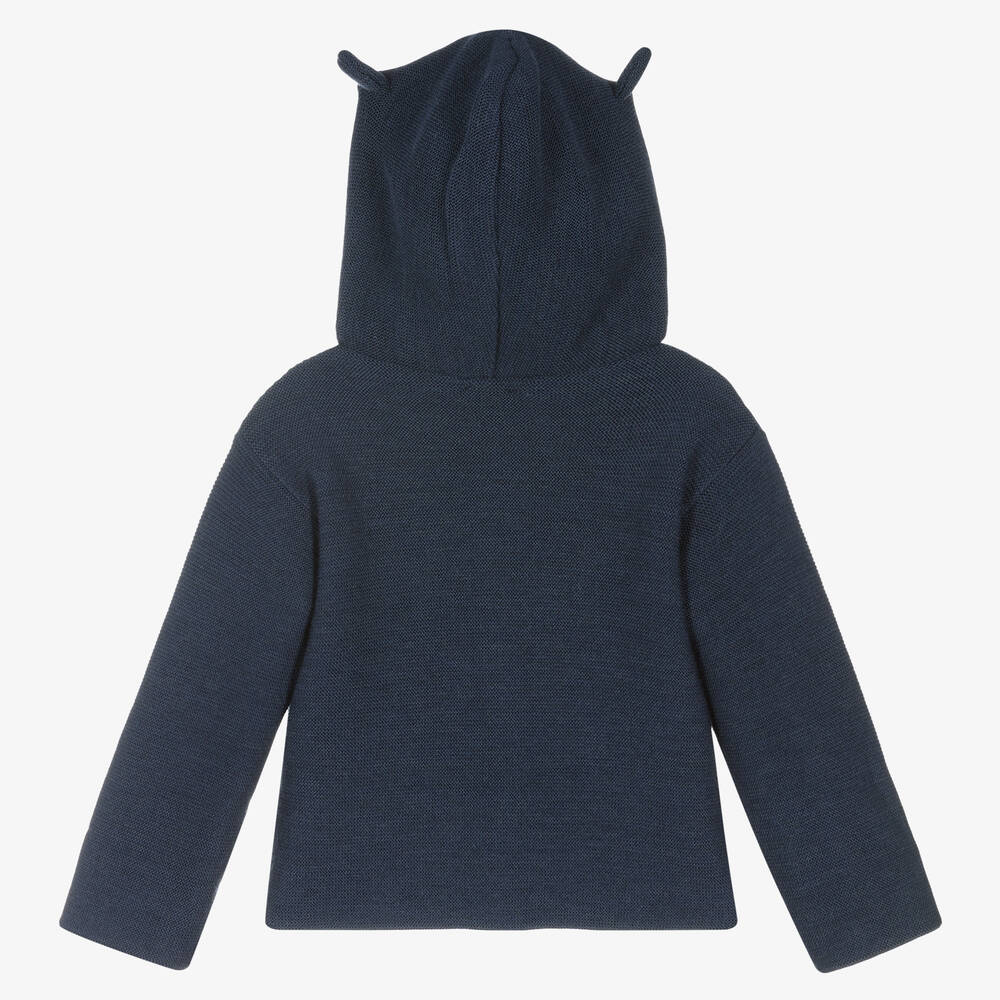 Wedoble-Boys Blue Hooded Cardian | Childrensalon Outlet