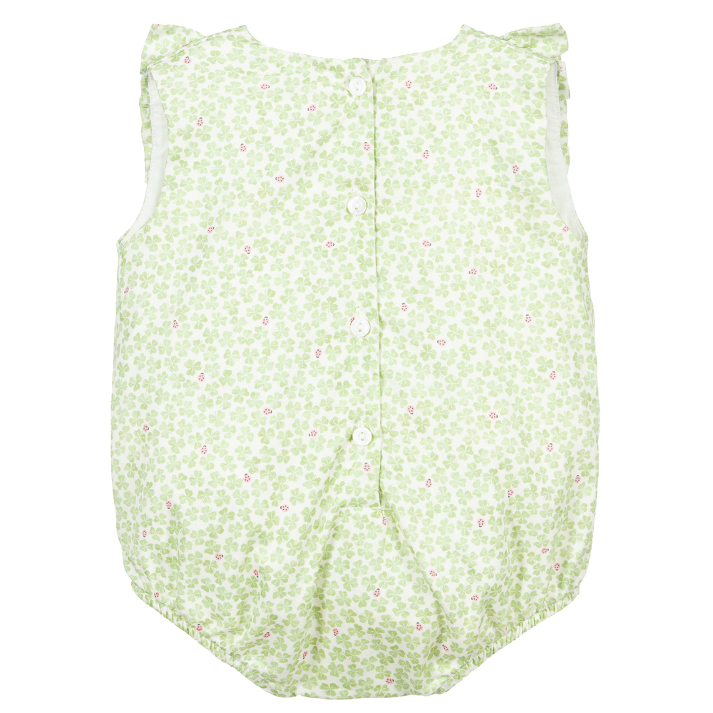 Wedoble-تبّان قطن لون عاجي وأخضر للمولودات | Childrensalon Outlet