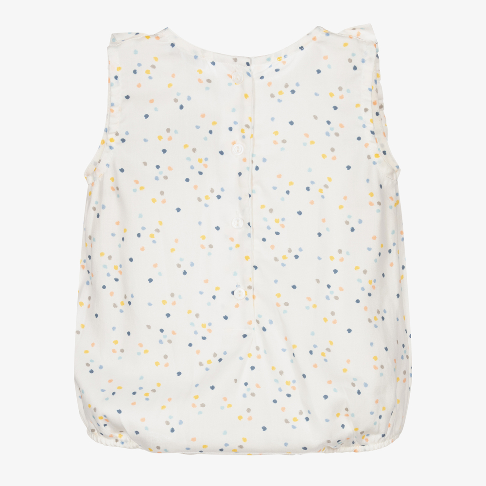 Wedoble-Ivory Cotton Baby Shortie | Childrensalon Outlet