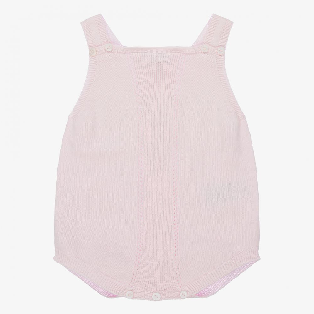 Wedoble - Pink Cotton Knit Baby Shortie | Childrensalon