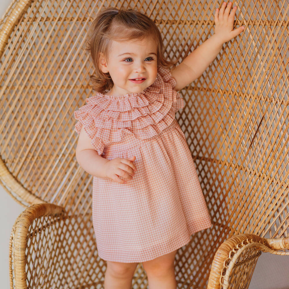 Wedoble-Pink Organic Cotton Dress | Childrensalon Outlet
