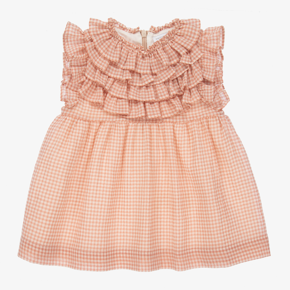 Wedoble-Pink Organic Cotton Dress | Childrensalon Outlet