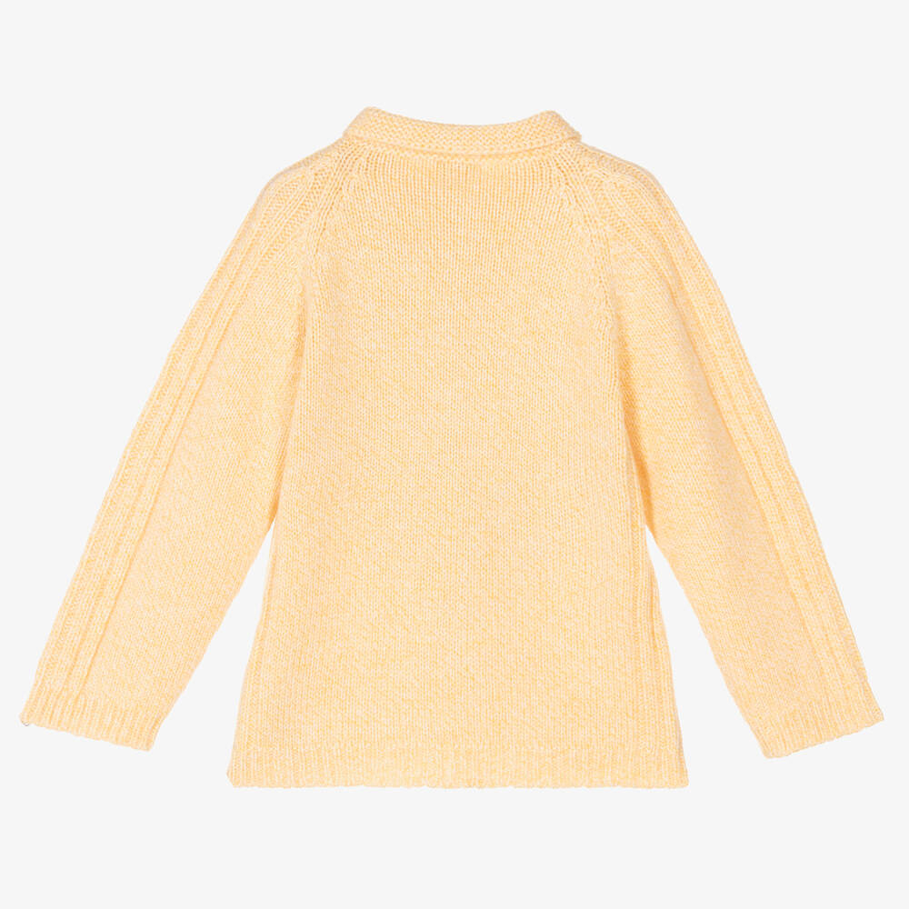 Yellow knit jumper best sale