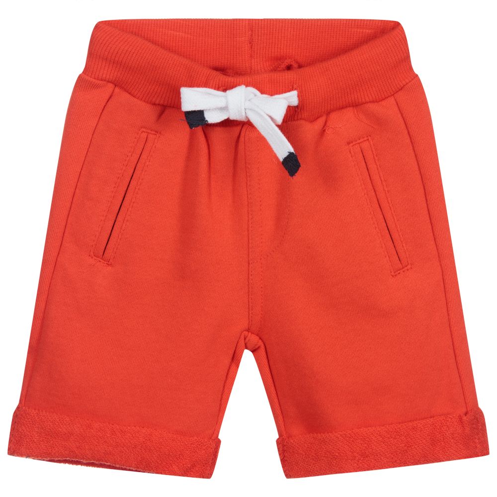 Week-end à la mer - Baby Boys Red Jersey Shorts | Childrensalon