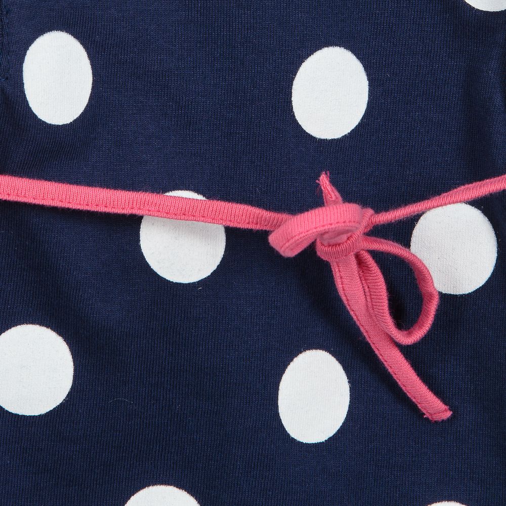 Week-end à la mer-Baby Girls Dotty Cotton Dress | Childrensalon Outlet