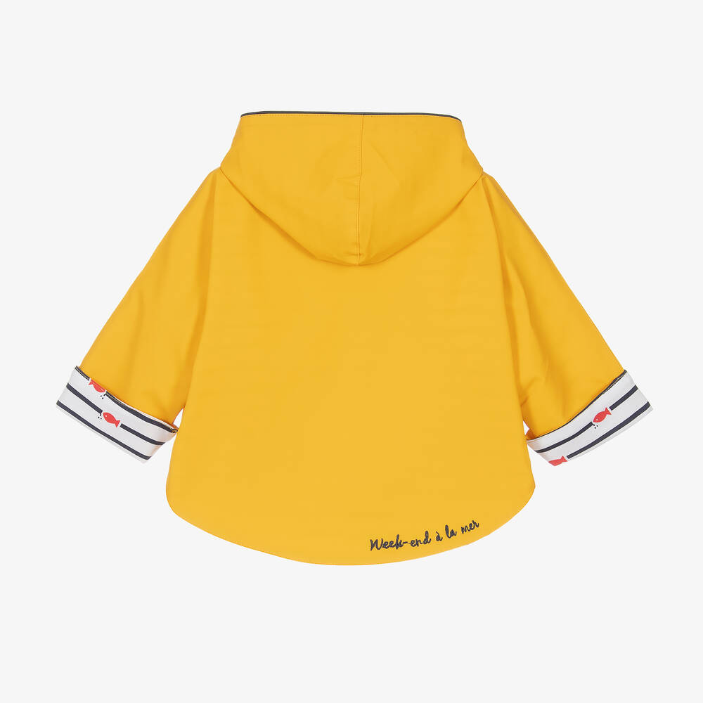 Week end la mer Baby Yellow Cape Raincoat Childrensalon Outlet