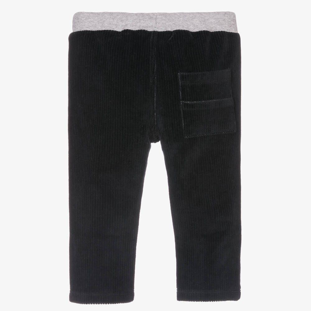 Week-end à la mer-Blue Velour Corduroy Trousers | Childrensalon Outlet