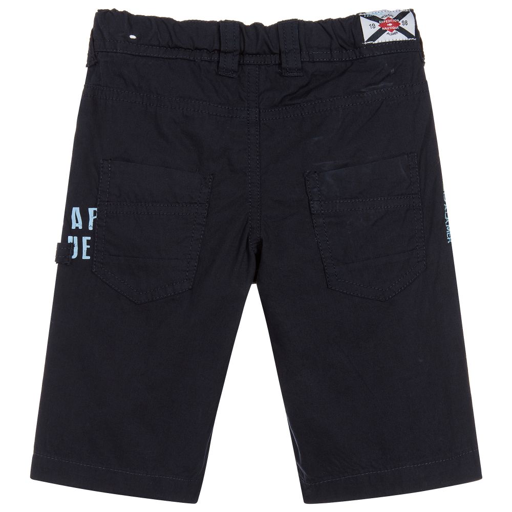 Week-end à la mer-شورت قطن لون كحلي للأولاد | Childrensalon Outlet