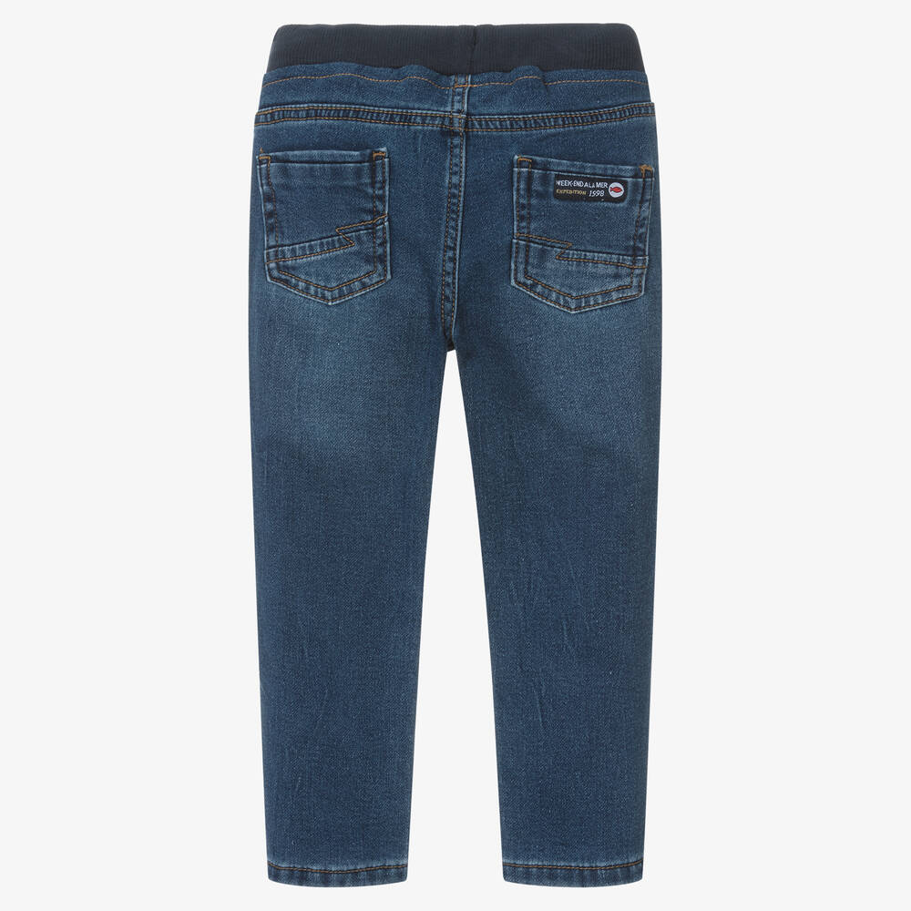 Week-end à la mer-Boys Blue Jogger-Style Jeans | Childrensalon Outlet
