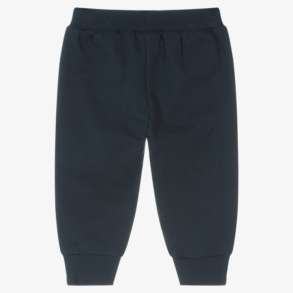 Week-end à la mer-جوغرز قطن جيرسي لون كحلي وأحمر للمواليد | Childrensalon Outlet