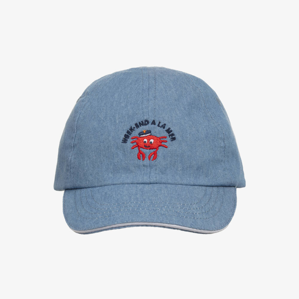 Week-end à la mer-Boys Breezy Azure Hat | Childrensalon Outlet