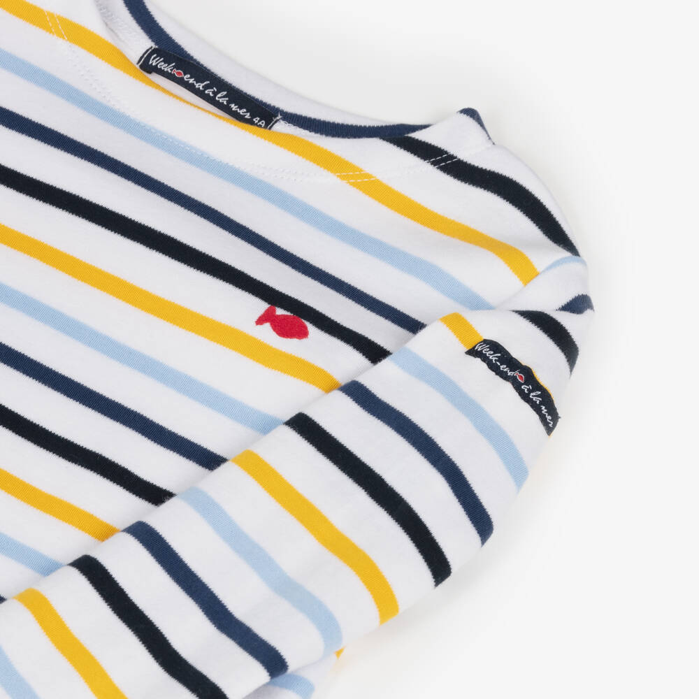 Week-end à la mer-Boys Classic Nautical Stripe Tee | Childrensalon Outlet