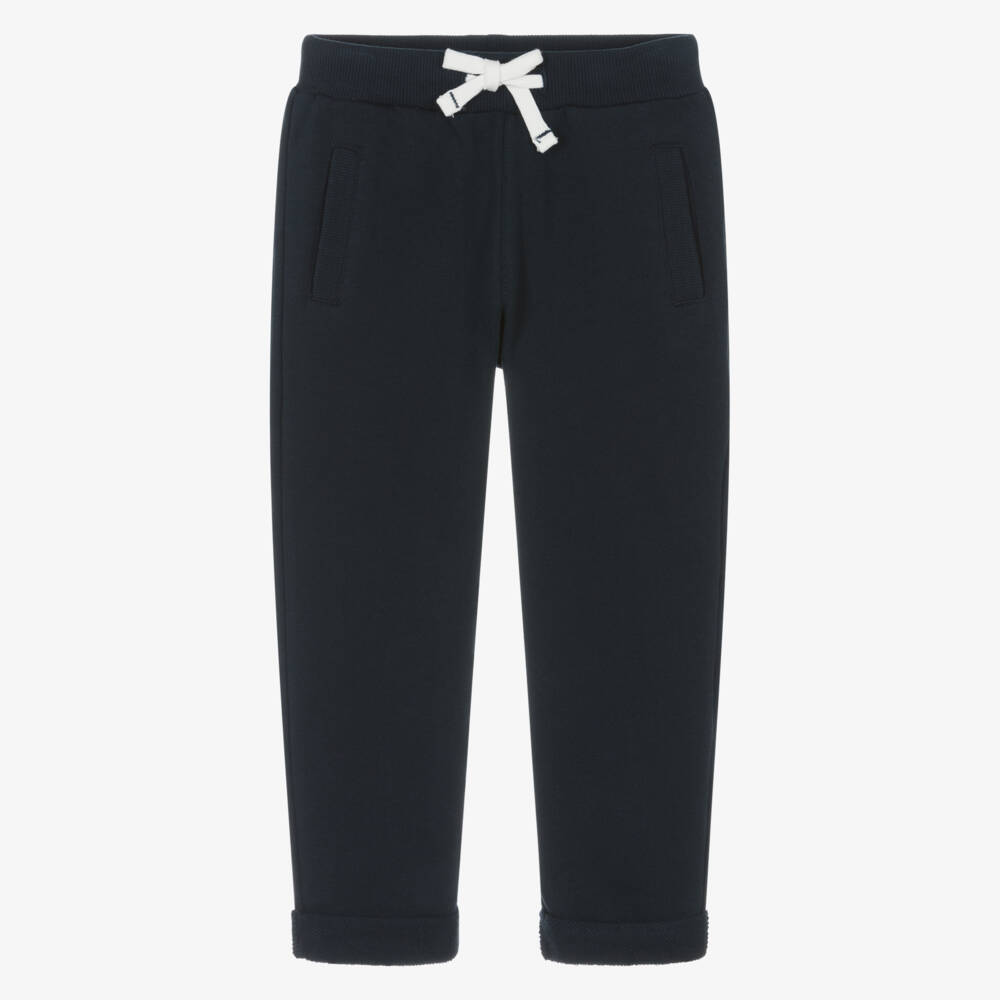 Week-end à la mer-Boys Comfy Navy Cotton Joggers | Childrensalon Outlet