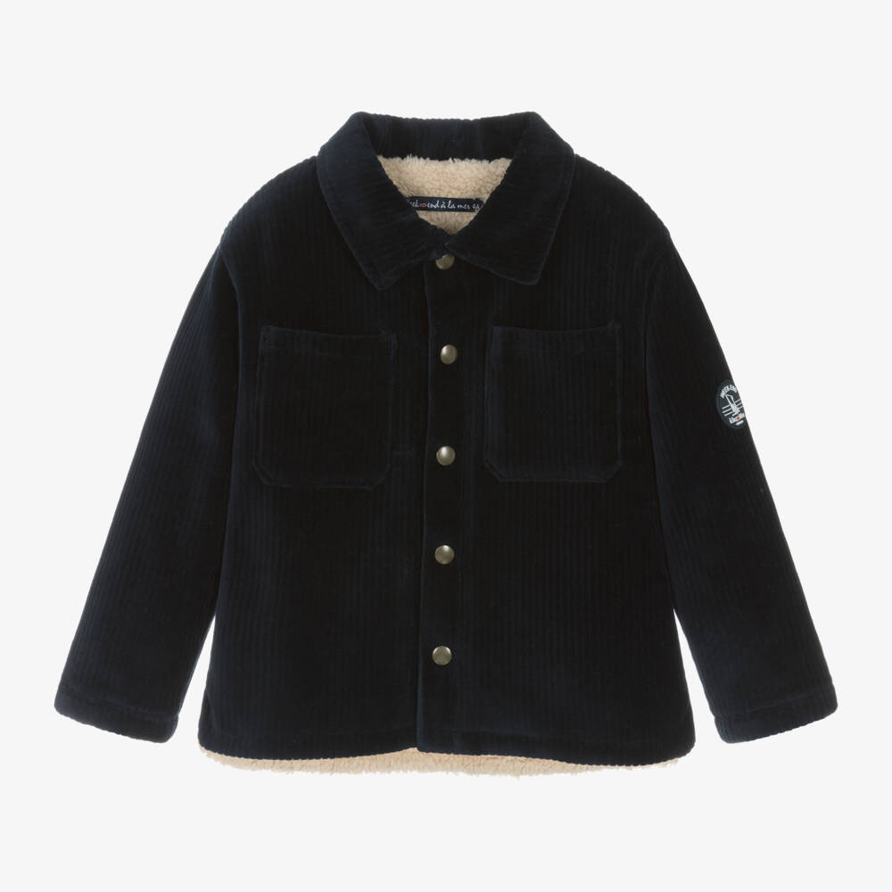 Week-end à la mer-Boys Corduroy Jacket with Sherpa | Childrensalon Outlet