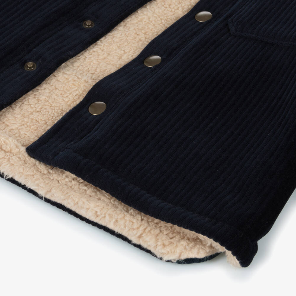 Week-end à la mer-Boys Corduroy Jacket with Sherpa | Childrensalon Outlet