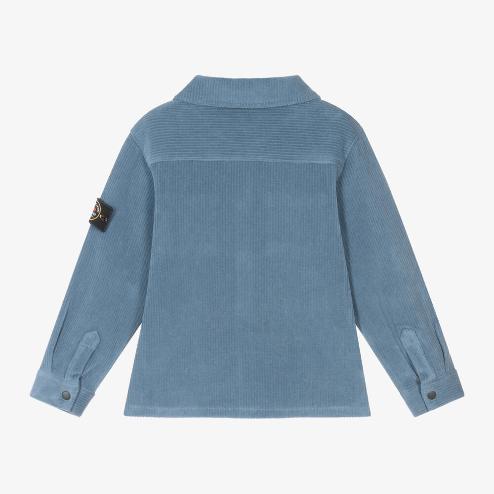 Week-end à la mer-قميص كوردروي لون أزرق للأولاد | Childrensalon Outlet