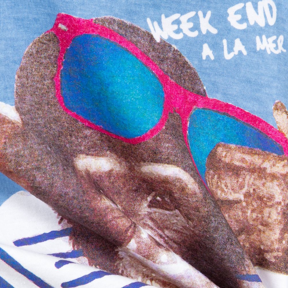 Week-end à la mer-Boys Cotton Monkey T-Shirt | Childrensalon Outlet