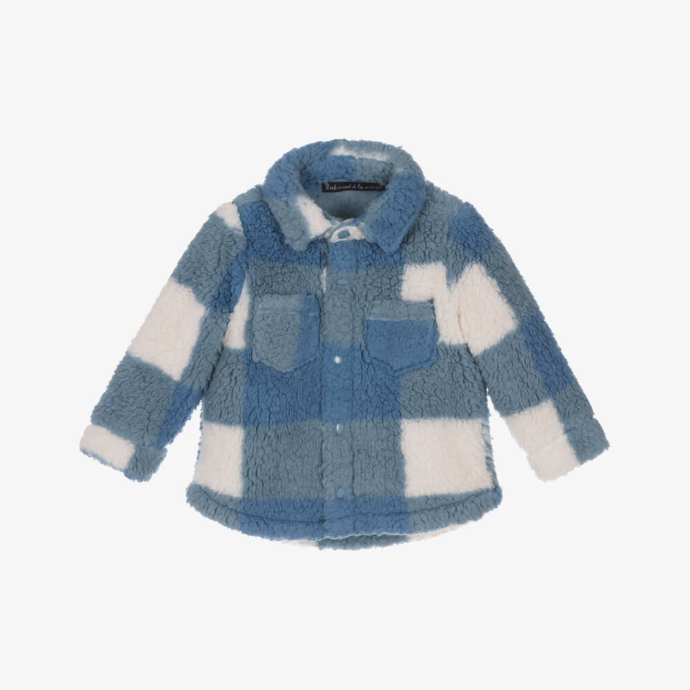 Week-end à la mer-Уютный синий клетчатый жакет для мальчиков | Childrensalon Outlet