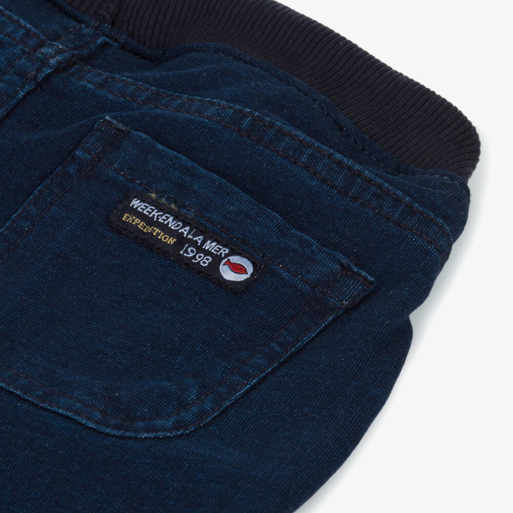 Week-end à la mer-Boys Indigo Stretch Denim Trousers | Childrensalon Outlet