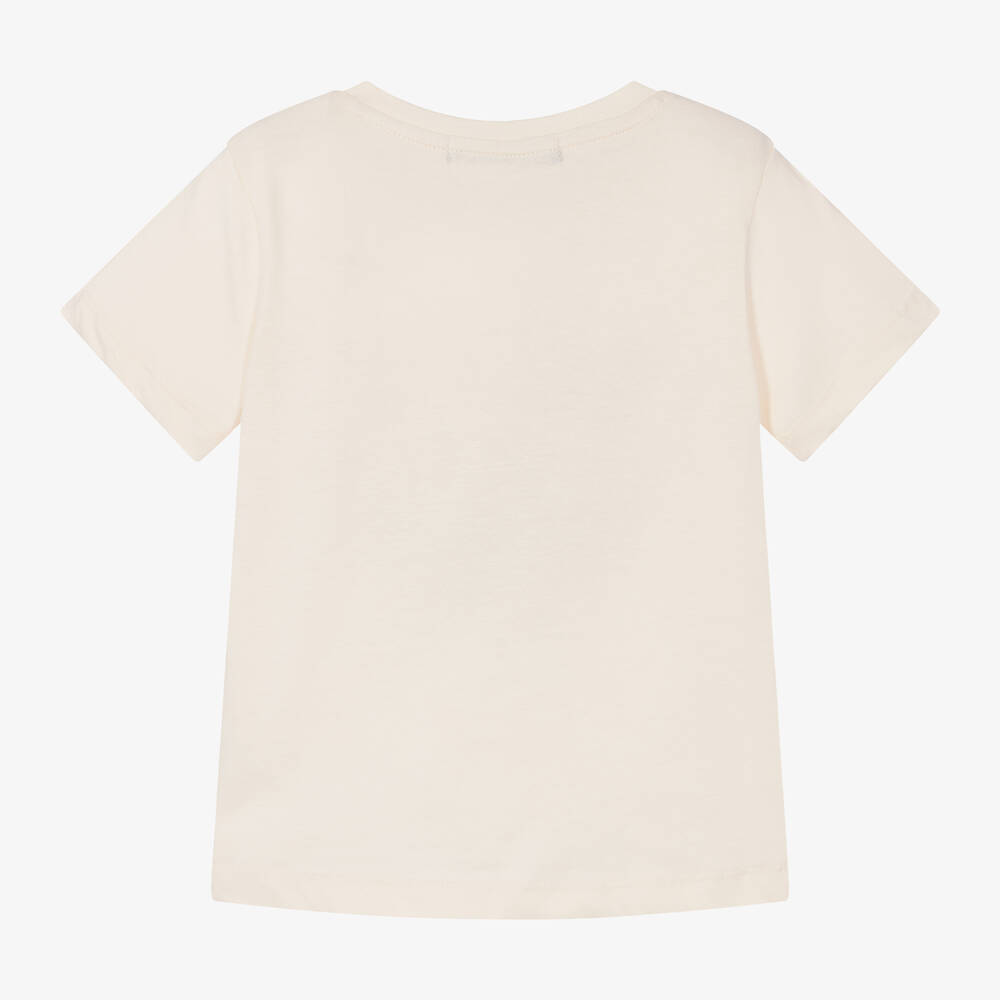 Week-end à la mer-Boys Ivory Cotton Lighthouse T-Shirt | Childrensalon Outlet