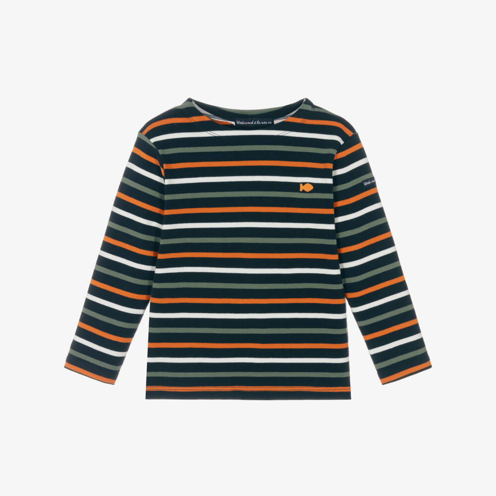 Week-end à la mer-Boys Long-Sleeve Striped Top | Childrensalon Outlet