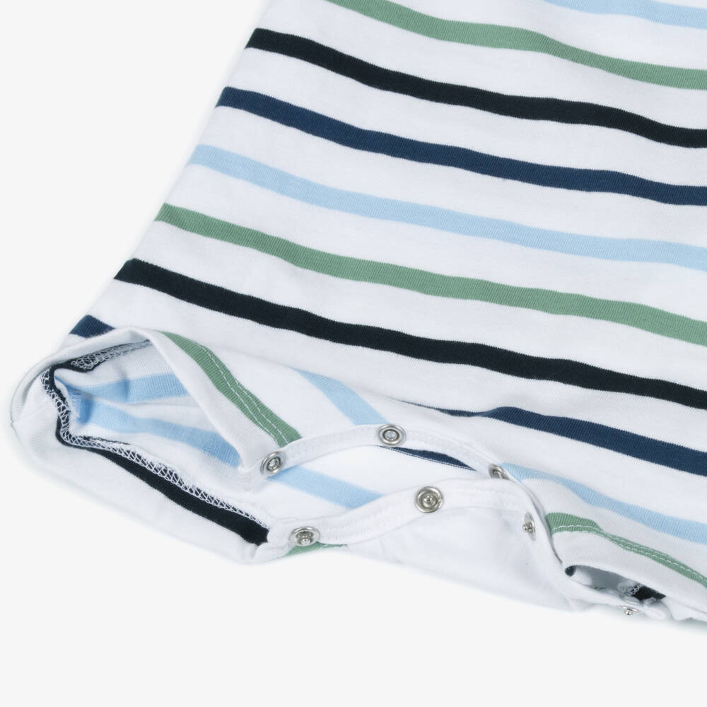 Week-end à la mer-Boys Nautical Cotton Stripe Shortie | Childrensalon Outlet