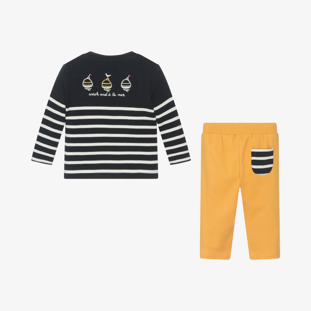 Week-end à la mer-Boys Nautical Stripe Leggings Set | Childrensalon Outlet