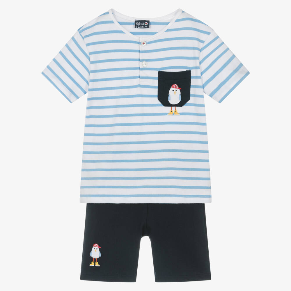 Week-end à la mer-Комплект с морскими полосками для мальчиков | Childrensalon Outlet