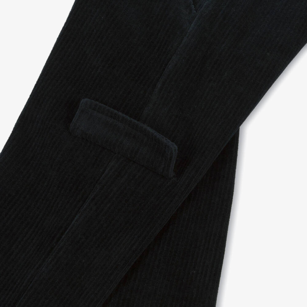 Week-end à la mer-Boys Navy Blue Velour-Corduroy Trousers | Childrensalon Outlet