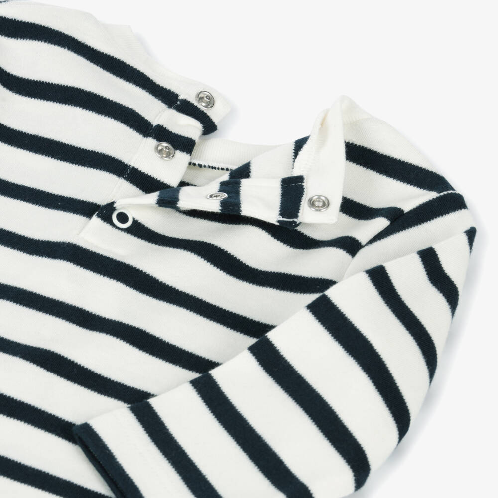 Week-end à la mer-Boys Navy Striped Trousers Set | Childrensalon Outlet